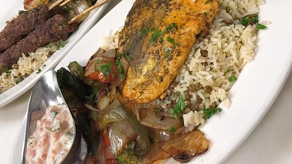 Grilled Salmon Plate